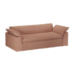 Canap� 244cm en lin rose poussi�re nomad - hkliving