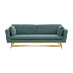 Canap� 3 places bleu indien fifties - red edition