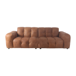Canap� 3 places en cuir cognac hackman - dutchbone