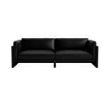 Canap� 3 places en cuir ultra 41599 noir softy - normann copenhagen