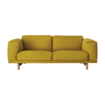 Canap� 3 places jaune rest - muuto
