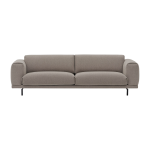 Canap� 3 places en tissu gris beige et pieds en m�tal noir rest - muuto