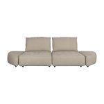 Canap� 3 places en velours c�tel� beige hunter - zuiver