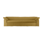 Canap� 305cm en lin ocre br�l� nomade - hkliving