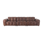 Canap� 4, 5 places en cuir chocolat hackman - dutchbone