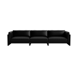 Canap� 4 places en cuir ultra 41599 noir softy - normann copenhagen