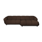 Canap� d'angle droit en tissu marron bollo - fest amsterdam