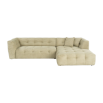 Canap� d'angle droit en tissu vert 100x300x72cm cady - home design