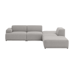 Canap� d'angle gris clair configuration 3 connect soft - muuto