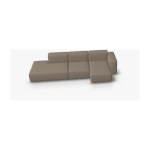 Canap� d'angle en tissus marron bolgheri lgg60 mag soft - hay