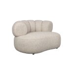 Canap� arrondi en tissu beige 120x98x66cm georgia - dutchbone