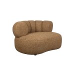 Canap� arrondi en tissu marron 120x98x66cm georgia - dutchbone