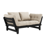 Canap� en bois noir convertible 2 places beige beat - karup design