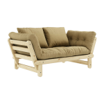 Canap� convertible 2 places beige bl� beat - karup design