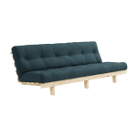 Canap� convertible en bois de pin et matelas bleu p�trole 100x190cm lean - karup design