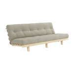 Canap� convertible en bois de pin et matelas lin 100x190cm lean - karup design