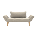 Canap� convertible pieds en ch�ne et boucl� beige 70 - 200cm zeal - innovation living