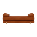 Canap� convertible pieds ch�ne et corduroy burnt orange 160 - 200cm sigmund drip - innovation living