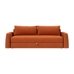Canap� convertible en tissu esina rust orange 150 - 200cm cone - innovation living