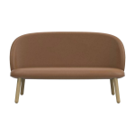 Canap� en cuir brandy et pieds en ch�ne naturel 145 cm ace - normann copenhagen