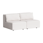 Canap� droit 2 places blanc neige 160x105cm bridge - tiptoe