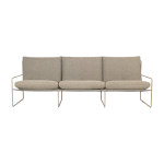 Canap� d'ext�rieur 3 places en vinyl beige et acier beige 78 x 93 cm desert dolce - ferm living