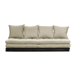 Canap� - futon beige en coton chico sofa - karup design