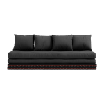 Canap� - futon gris fonc� en coton chico sofa - karup design