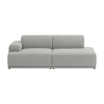 Canap� gris clair 2 places angle gauche connect soft - muuto