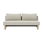 Canap� - lit 2 places blanc et pieds en ch�ne sly - innovation living