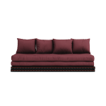 Canap� - lit avec 2 tatami et matelas bordeaux 80x200cm chico - karup design