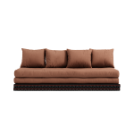 Canap� - lit avec 2 tatami et matelas marron argile 80x200cm chico - karup design