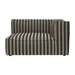 Canap� modulable d'angle droit en tissu ray� 138 x 108 cm catena - ferm living