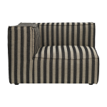 Canap� modulable d'angle gauche en tissu ray� 120 x 95 cm catena - ferm living