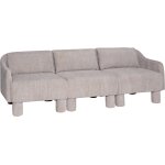 Canap� en tissu vert clair 224x83xh74 elegance - h�bsch