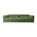 Canap� en velours royal velvet vert 274 cm club couch - hkliving