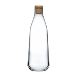Carafe d'eau transparente avec bouchon de li�ge rhythm - nude glass