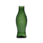 Carafe poisson en verre vert fonc� 85cl fish - serax