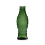 Carafe poisson en verre vert fonc� 85cl fish - serax