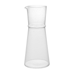 Carafe en verre recycl� transparent avec bulles 11x25cm boya - ferm living