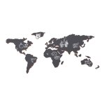 Carte du monde murale en ardoise 100x45, 5cm - lukies of london