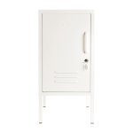 Casier gauche en acier blanc craie 35x46x72cm the shorty - mustard made