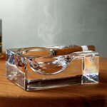 Cendrier pour cigares fumo clair - nude glass