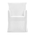 Chaise avec accoudoirs blanche ghost 25 - gervasoni