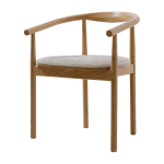 Chaise avec accoudoirs en ch�ne massif 50x73cm contour - colortherapis