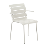 Chaise avec accoudoirs de jardin en m�tal blanc 56x55x82cm - valerie objects