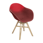 Chaise avec accoudoirs rouge et bordeaux grav�ne 6. 7 - maximum