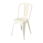 Chaise en acier blanc perl� a - tolix