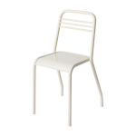 Chaise en acier blanc perl� ud - tolix