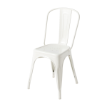 Chaise en acier blanc pur a - tolix